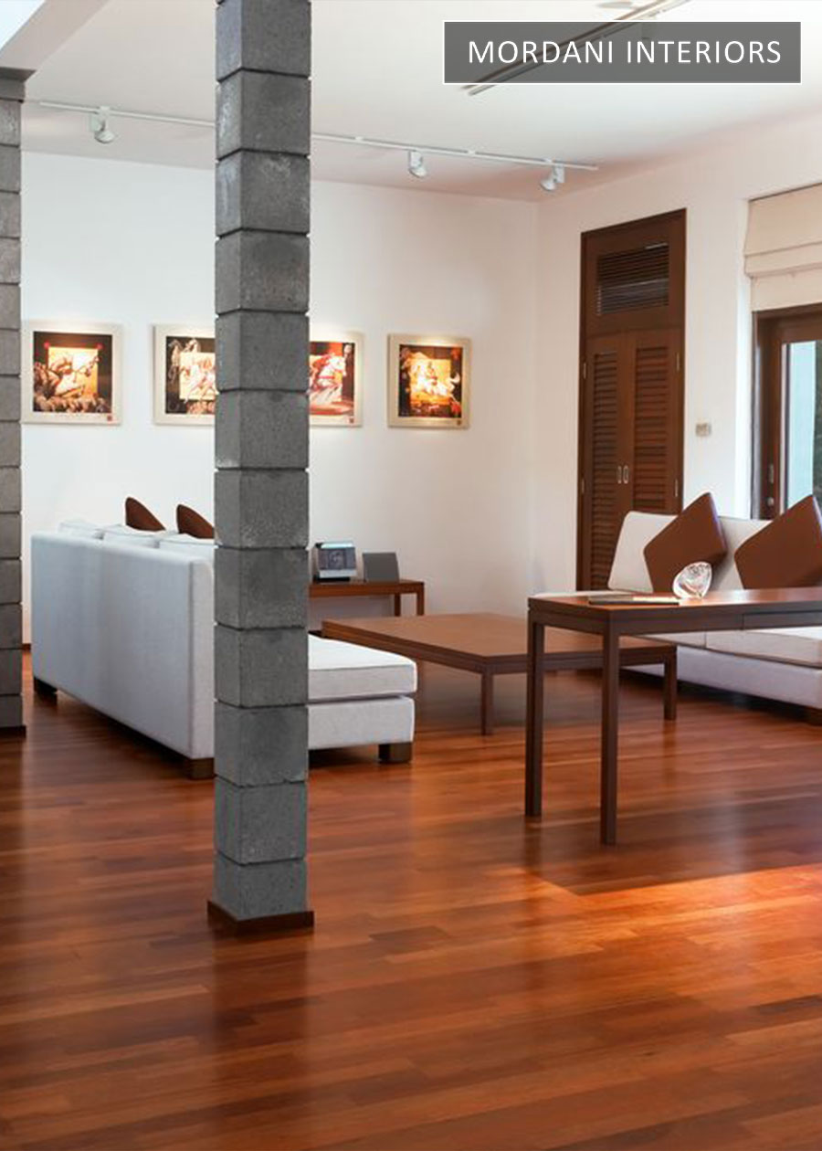 Simbu Merbau Multi Strip Brown Spc Wooden Flooring